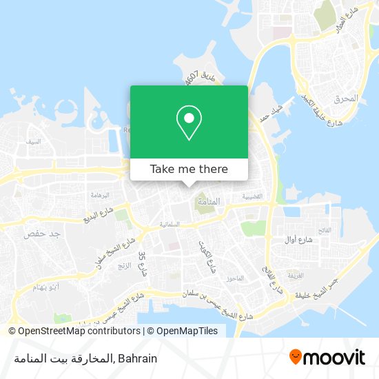 المخارقة بيت المنامة map