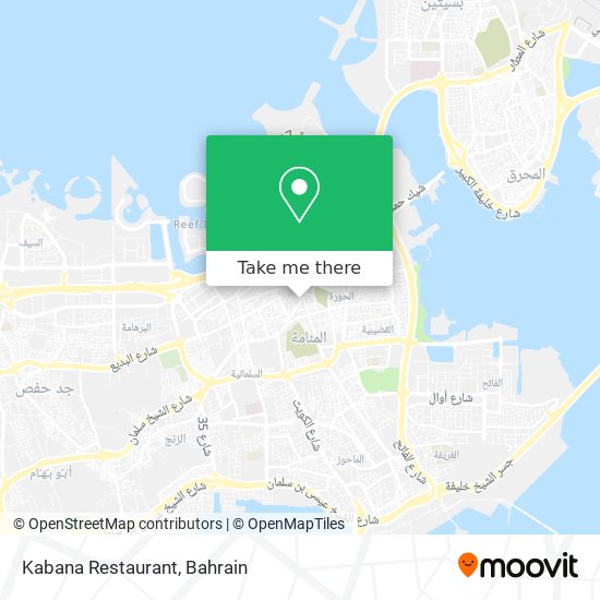 Kabana Restaurant map