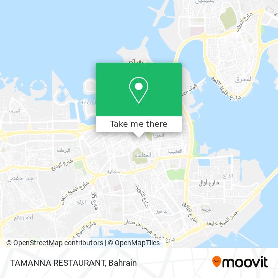 TAMANNA RESTAURANT map