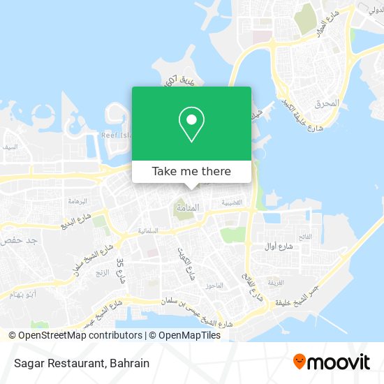 Sagar Restaurant map