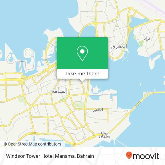 Windsor Tower Hotel Manama map