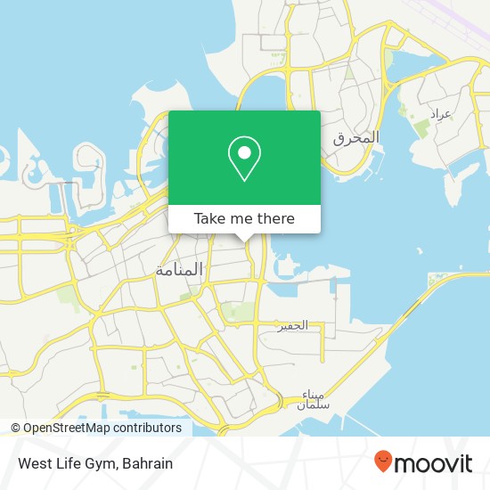 West Life Gym map