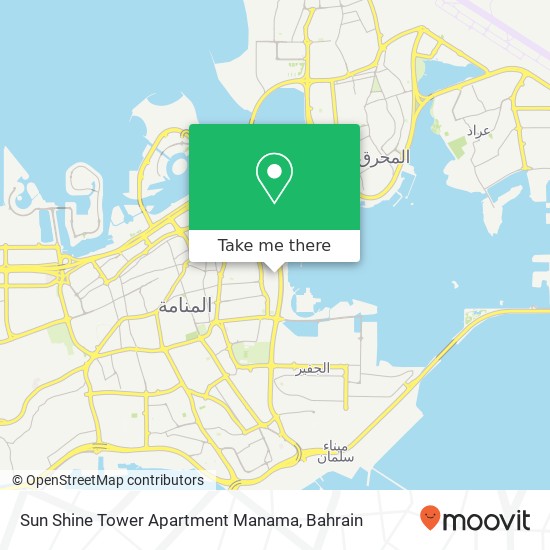 Sun Shine Tower Apartment Manama map
