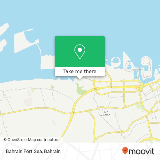 Bahrain Fort Sea map