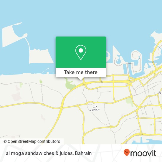 al moga sandawiches & juices map