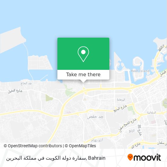 سفارة دولة الكويت في مملكة البحرين map