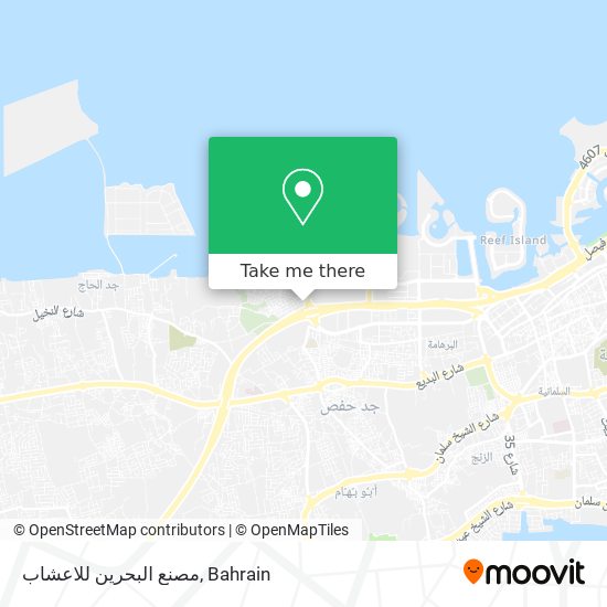 مصنع البحرين للاعشاب map