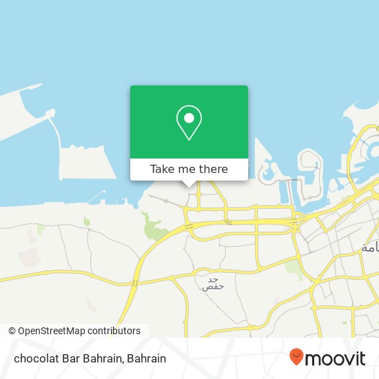 chocolat Bar Bahrain map