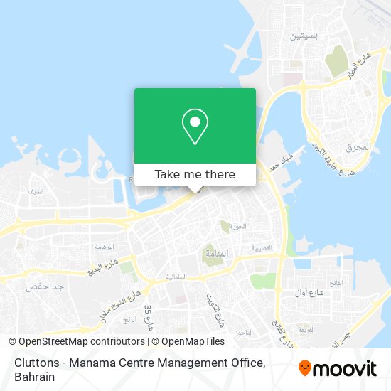 Cluttons - Manama Centre Management Office map