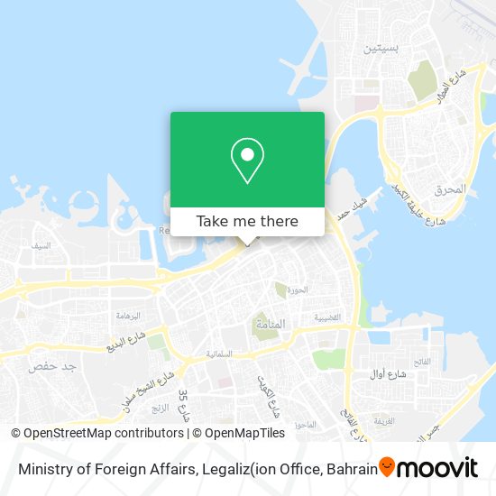 Ministry of Foreign Affairs, Legaliz map