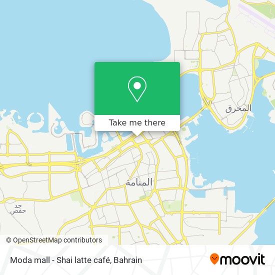 Moda mall - Shai latte café map