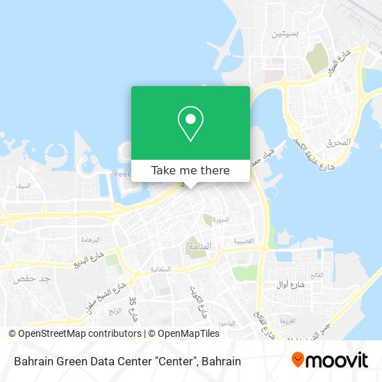 Bahrain Green Data Center "Center" map