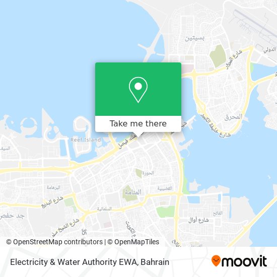 Electricity & Water Authority EWA map
