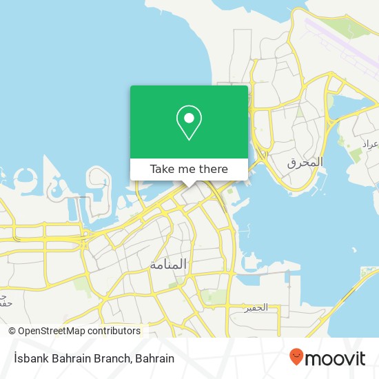 İsbank Bahrain Branch map