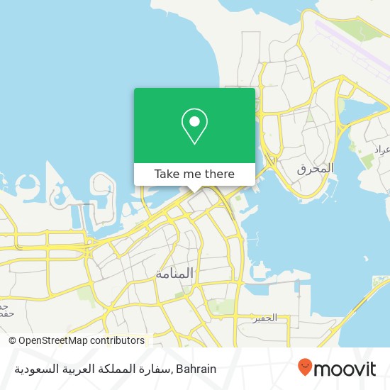 سفارة المملكة العربية السعودية map