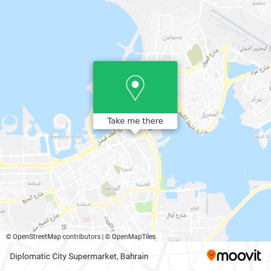 Diplomatic City Supermarket map