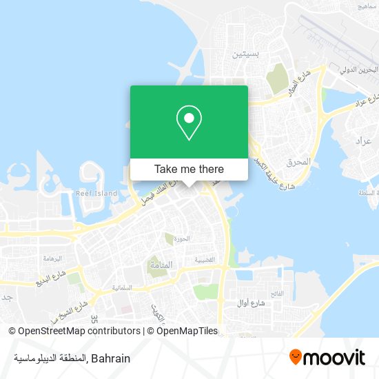 المنطقة الديبلوماسية map