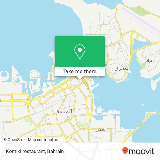 Kontiki restaurant map