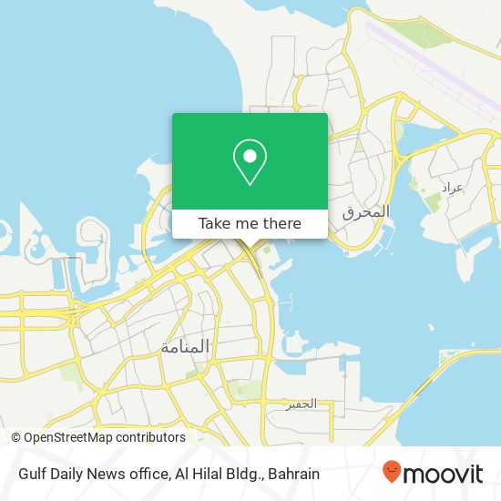 Gulf Daily News office, Al Hilal Bldg. map