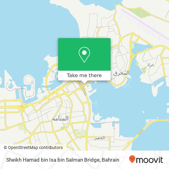 Sheikh Hamad bin Isa bin Salman Bridge map