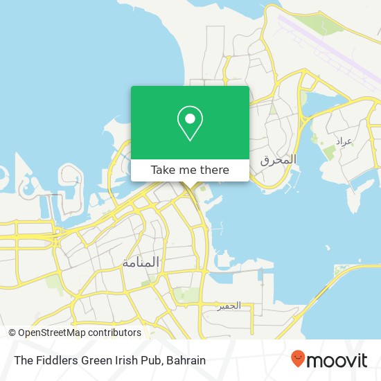 The Fiddlers Green Irish Pub map