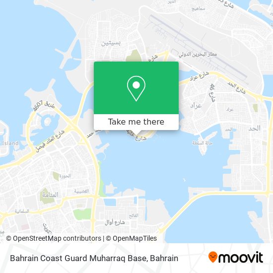 Bahrain Coast Guard Muharraq Base map