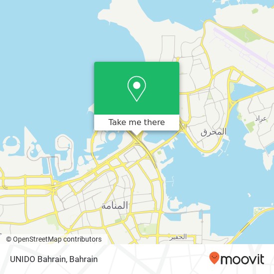 UNIDO Bahrain map