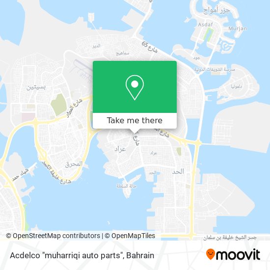 Acdelco "muharriqi auto parts" map