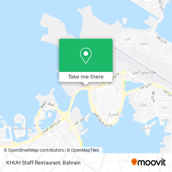 KHUH Staff Restaurant map