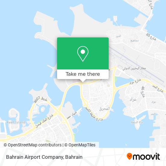Bahrain Airport Company map
