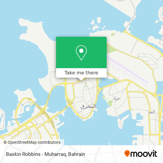 Baskin Robbins - Muharraq map