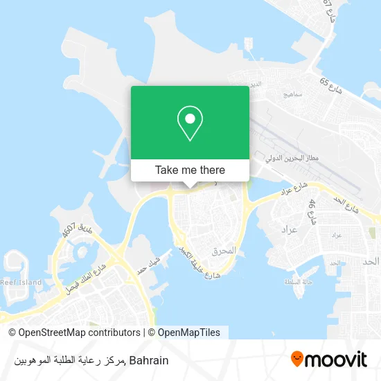 مركز رعاية الطلبة الموهوبين map