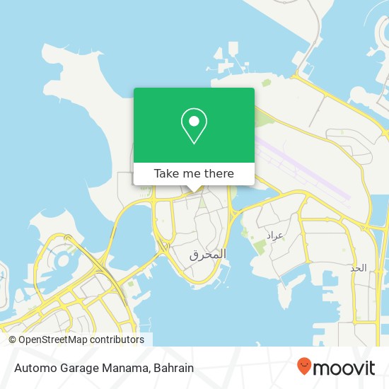 Automo Garage Manama map