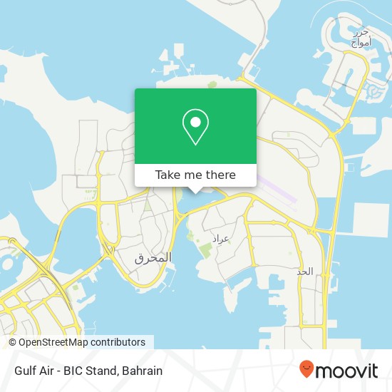 Gulf Air - BIC Stand map