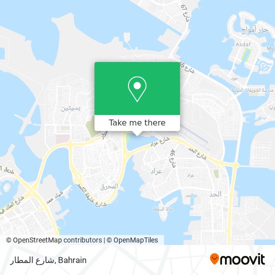 شارع المطار map