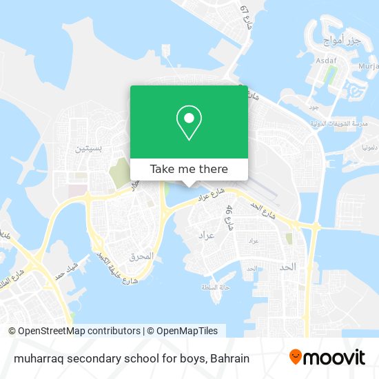muharraq secondary school for boys map