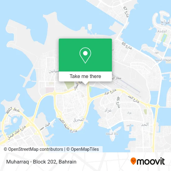 Muharraq - Block 202 map