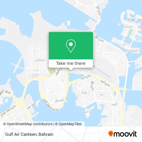 Gulf Air Canteen map