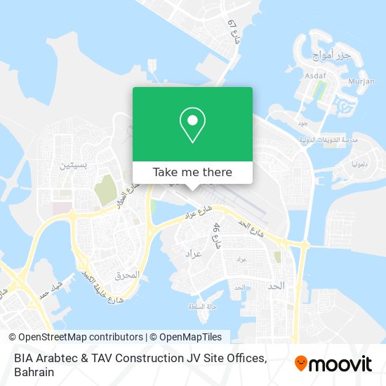 BIA Arabtec & TAV Construction JV Site Offices map