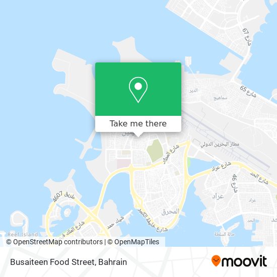 Busaiteen Food Street map