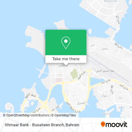 Ithmaar Bank - Busaiteen Branch map