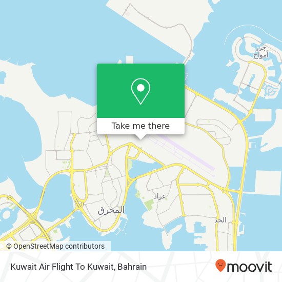 Kuwait Air Flight To Kuwait map