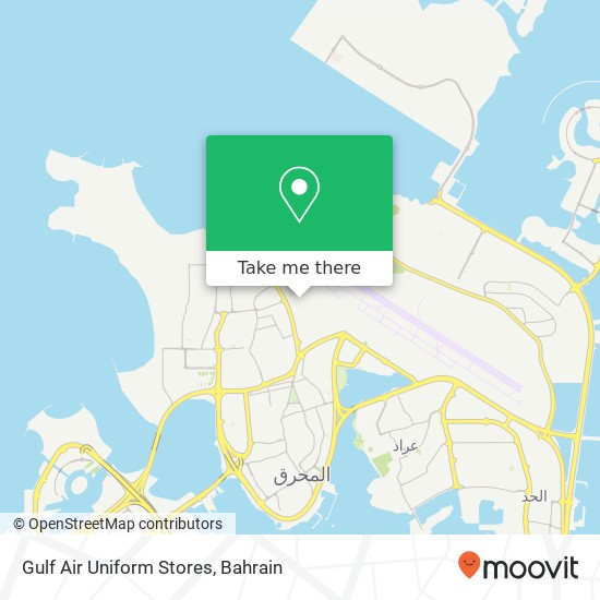 Gulf Air Uniform Stores map