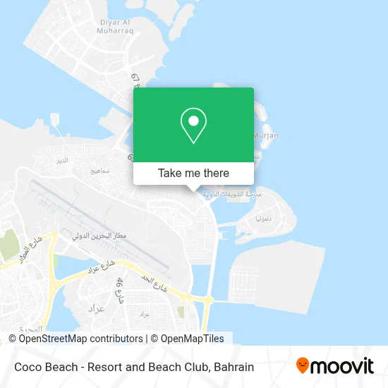 Coco beach - Resort and Beach club map