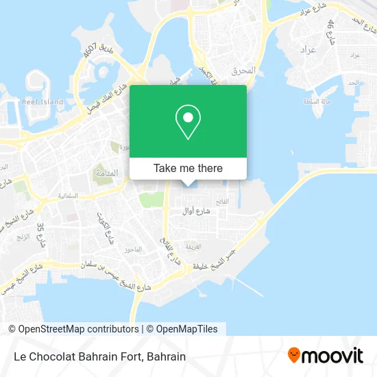 Le Chocolat Bahrain Fort map