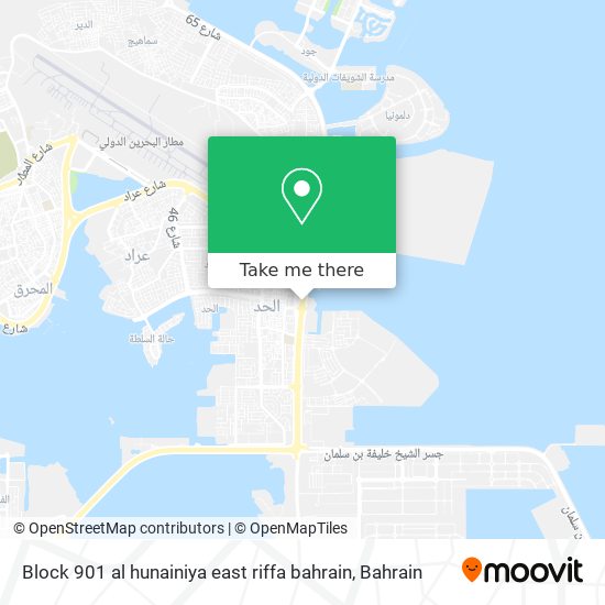 Block 901 al hunainiya east riffa bahrain map