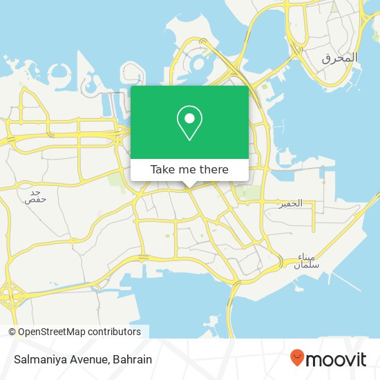 Salmaniya Avenue map