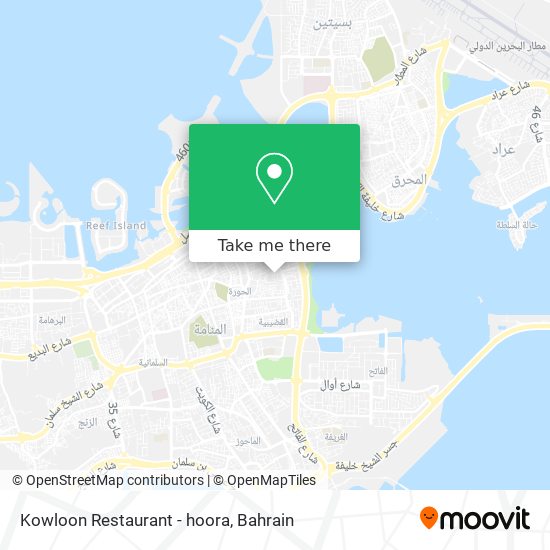 Kowloon Restaurant - hoora map