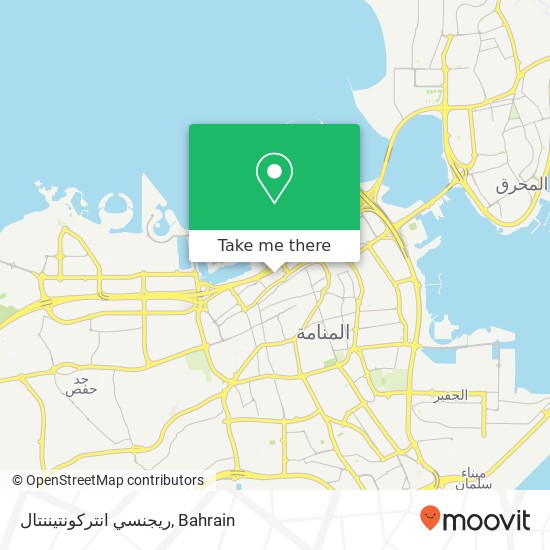 ريجنسي انتركونتيننتال map