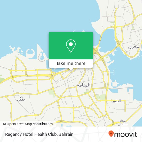 Regency Hotel Health Club map